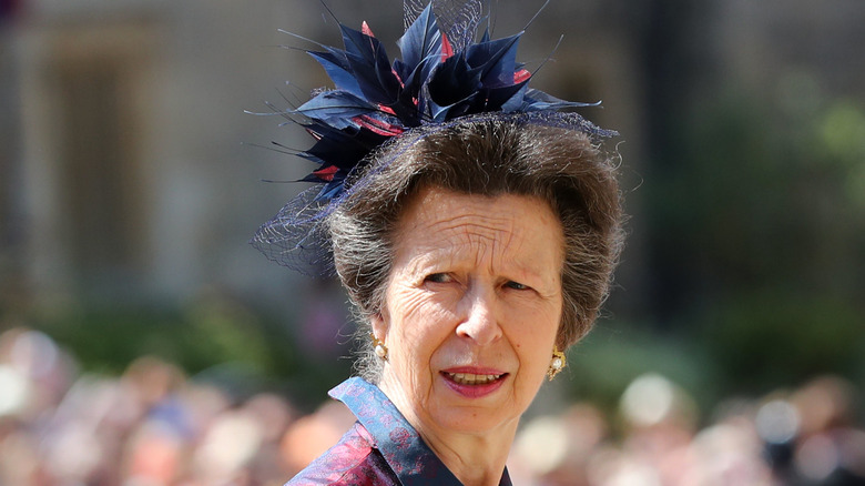 Princess Anne looking away