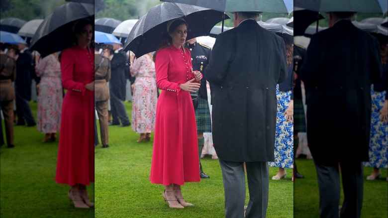 Princess Beatrice attending a Garden Party