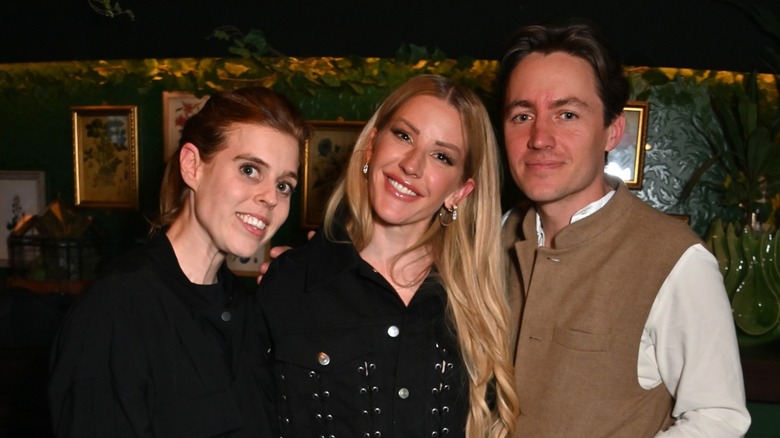 Princess Beatrice, Ellie Goulding, Edoardo Mapelli Mozzi smiling