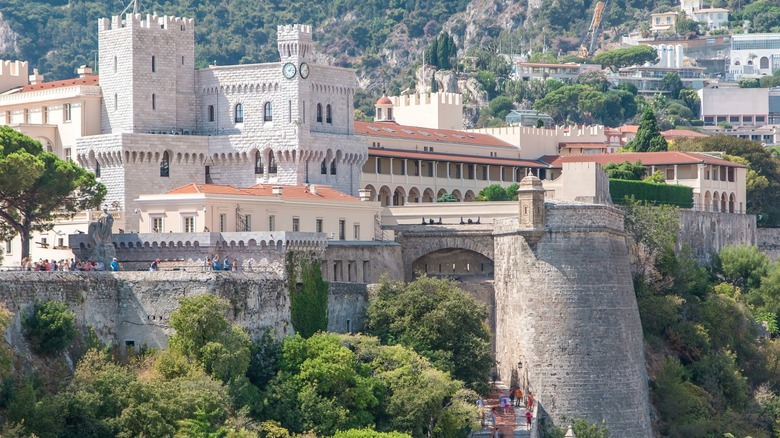 The Prince's Palace of Monaco in the sun