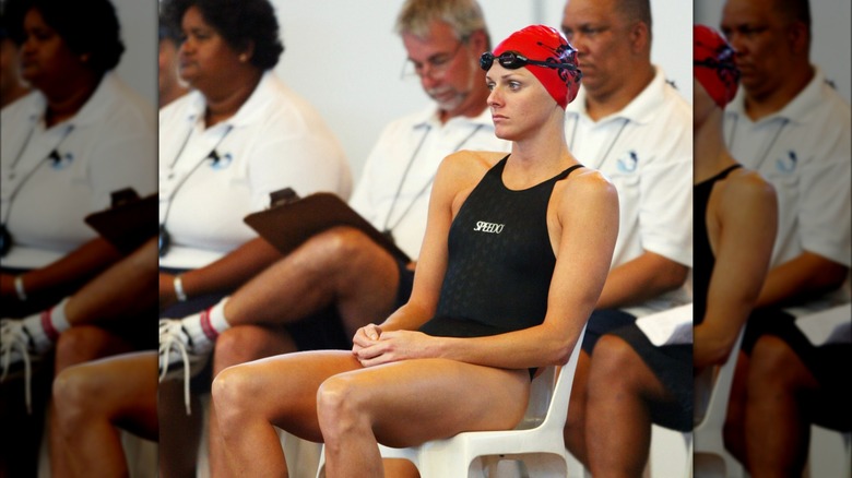 Charlene in swim competition