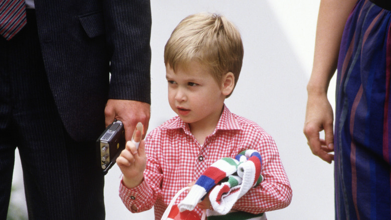 Prince William as a child