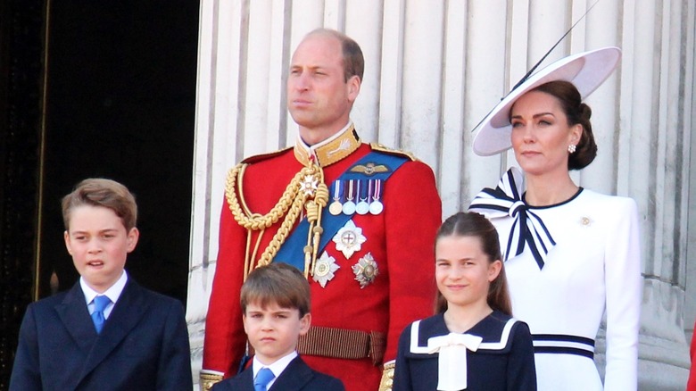 Prince William, Kate Middleton, Prince George, Prince Louis, and Princess charlotte