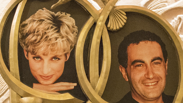 Individual photos of Princess Diana and Dodi Fayed smiling