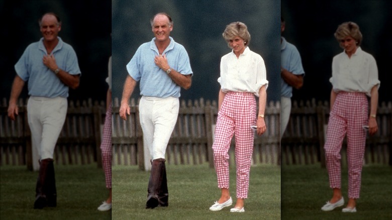 Diana in gingham pants 