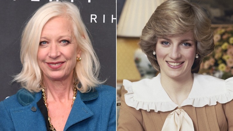 Left: Mary Greenwell, Right: Princess Diana