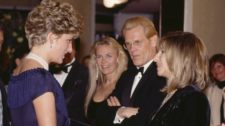 Princess Diana with Barbra Streisand