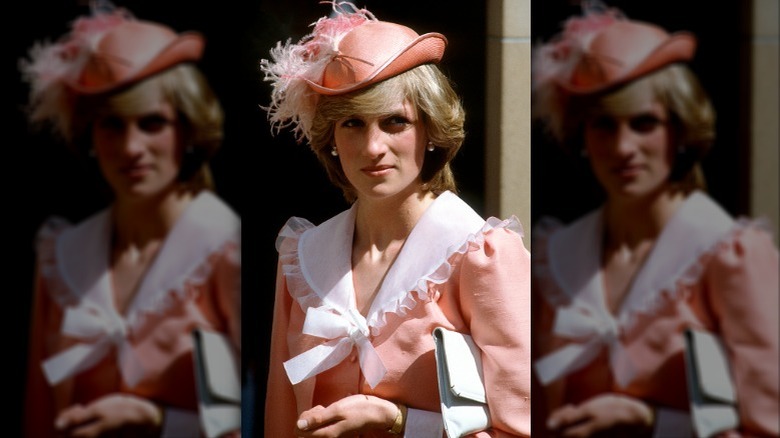 Princess Diana's peach outfit