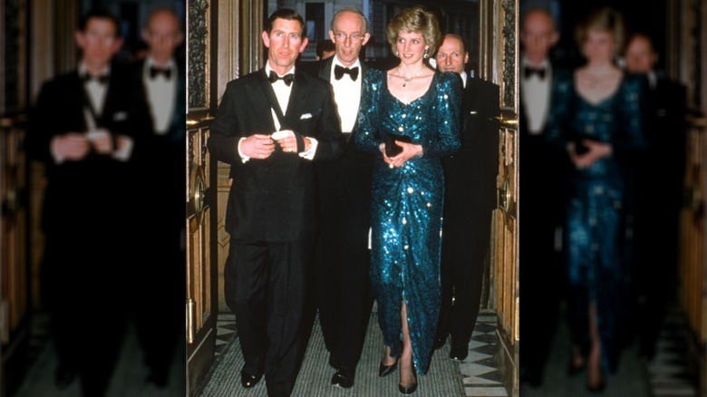 Princess Diana in sequins