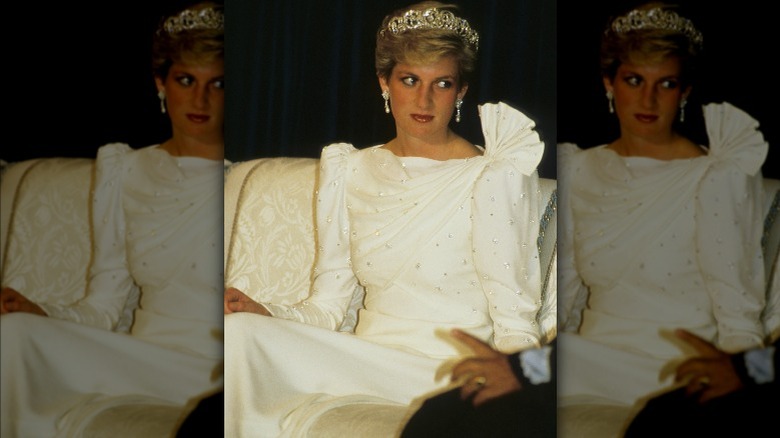 Princess Diana in white