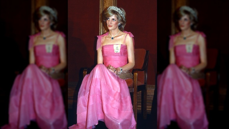 Princess Diana in pink