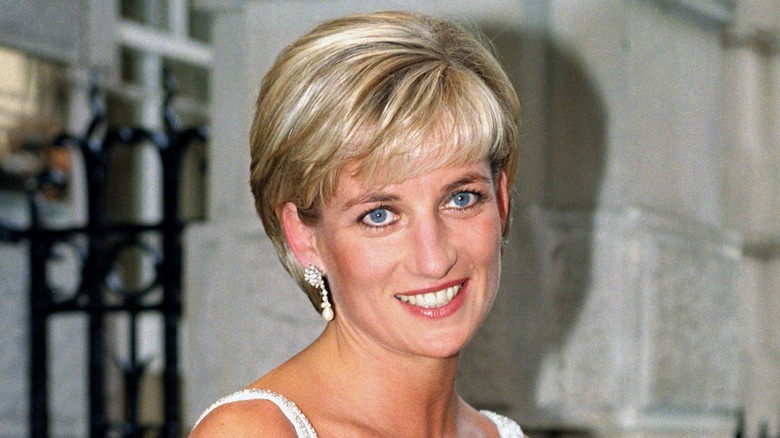 Princess Diana smiles for the camera