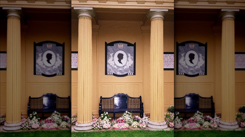 Prince Diana shrine at the Althrop House, her childhood home, in the UK