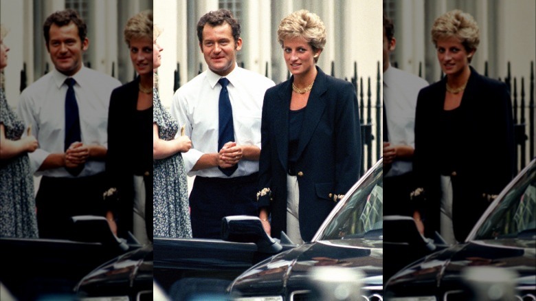 Diana, The Princess Of Wales, In London With Her Butler, Paul Burrell, In 199