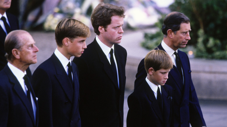 Diana Spencer funeral procession 