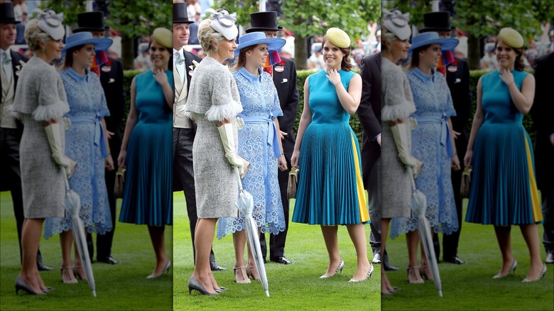 Princess Beatrice and Princess Eugenie at Royal Ascot 