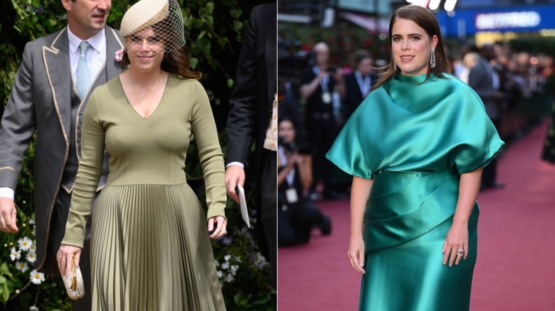 Split image of Eugenie at events