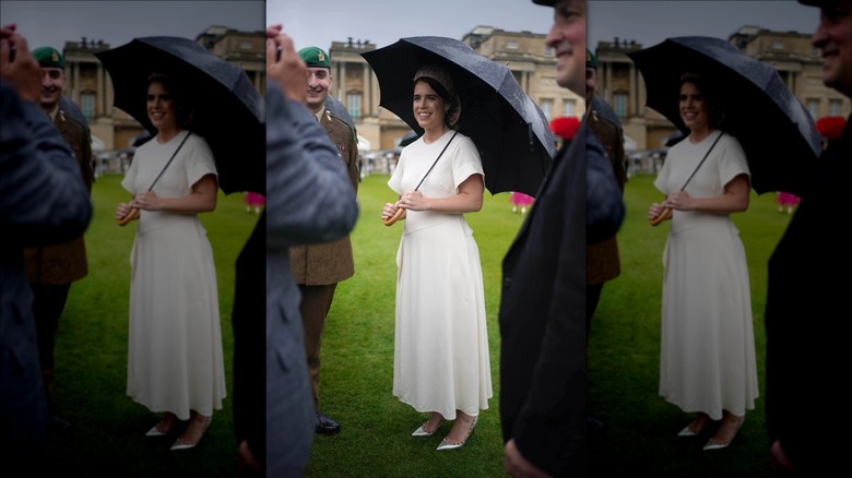 Princess Eugenie in a white Ulla Johnson dress