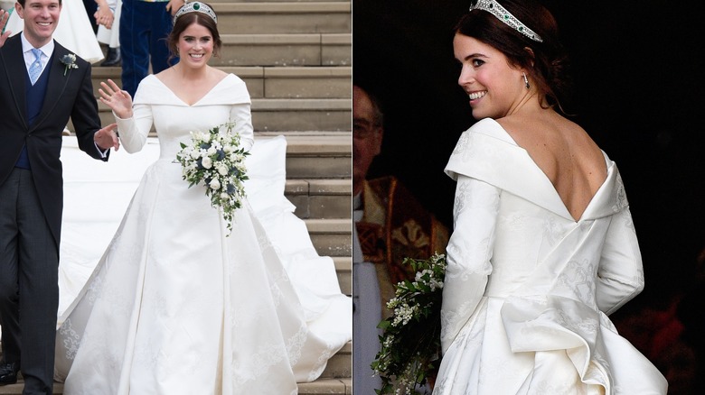 Princess Eugenie at her wedding in 2018