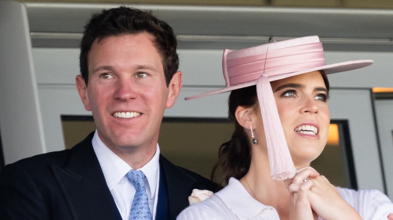 Jack Brooksbank Princess Eugenie smiling