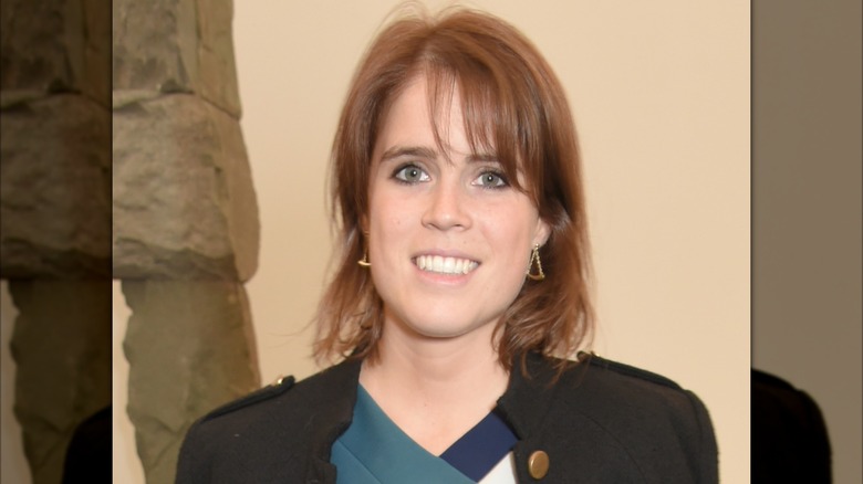 Princess Eugenie wearing pale lipstick at the 2017 Frieze Art Fair's VIP Preview