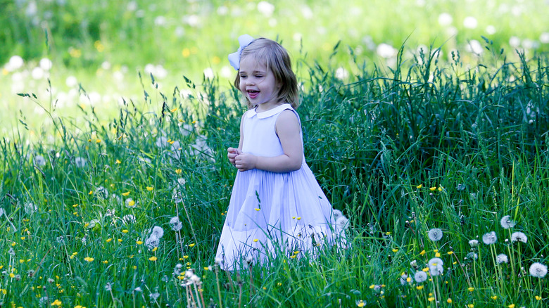 Princess Leonore of Sweden is seen visiting the stables in Gotland, Sweden, to meet her horse Haidi for the first time (2016)