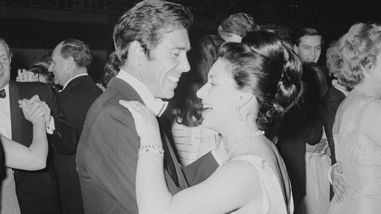 Princess Margaret and husband dancing