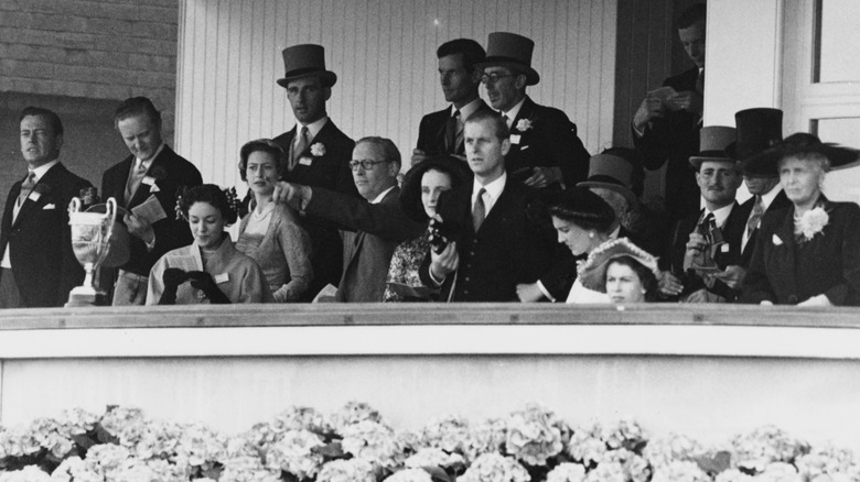 Royal family in box seats at event