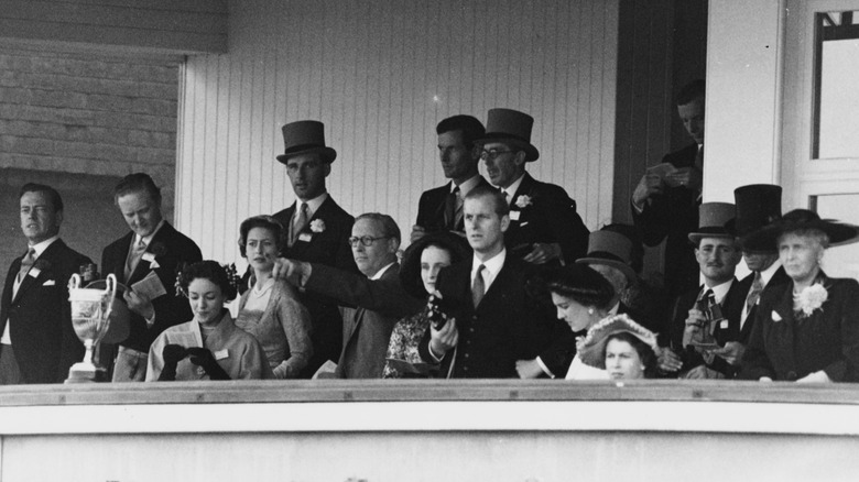 Princess Margaret and Peter Townsend with royal family 