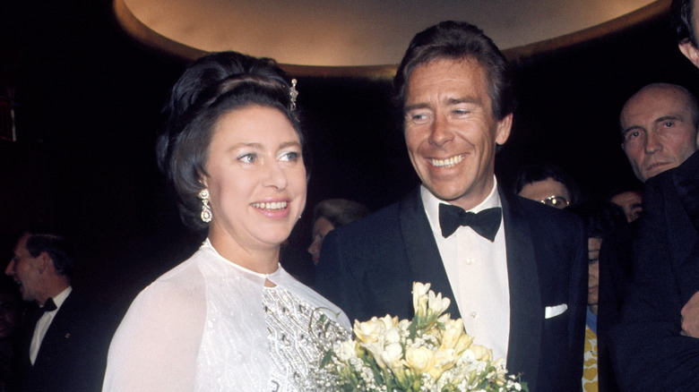 Princess Margaret and husband, smiling