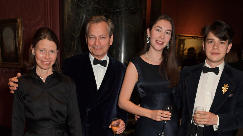 Lady Sarah Chatto smiling with family