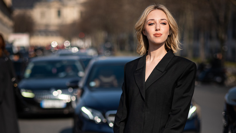 Princess Maria Chiara posing in Paris