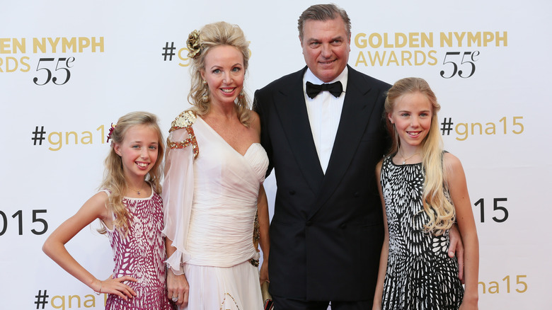 Young Princess Maria Chiara with family at event