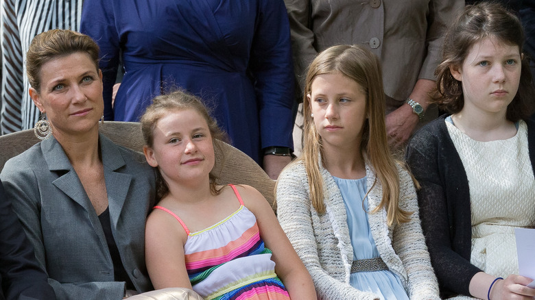 Märtha Louise with her daughters