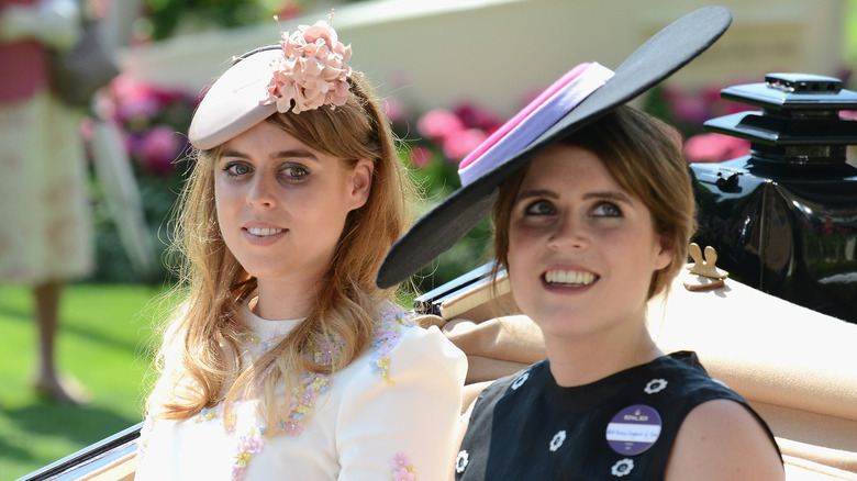 Princesses Beatrice and Eugenie smiling