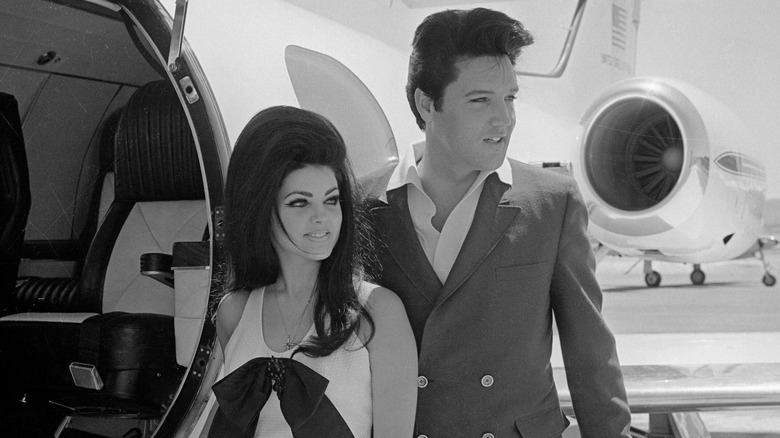 Priscilla and Elvis Presley together