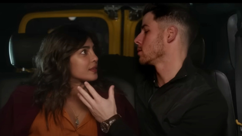 Priyanka Chopra and Nick Jonas in the film "Love Again" 