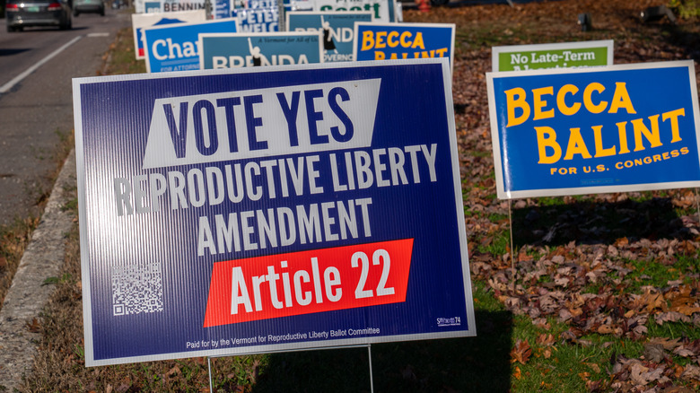 abortion campaign signs