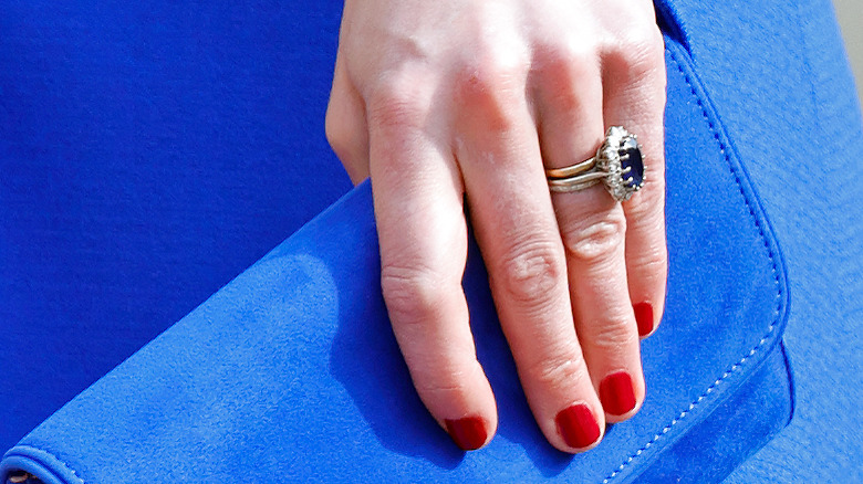 Princess Catherine's red nails 