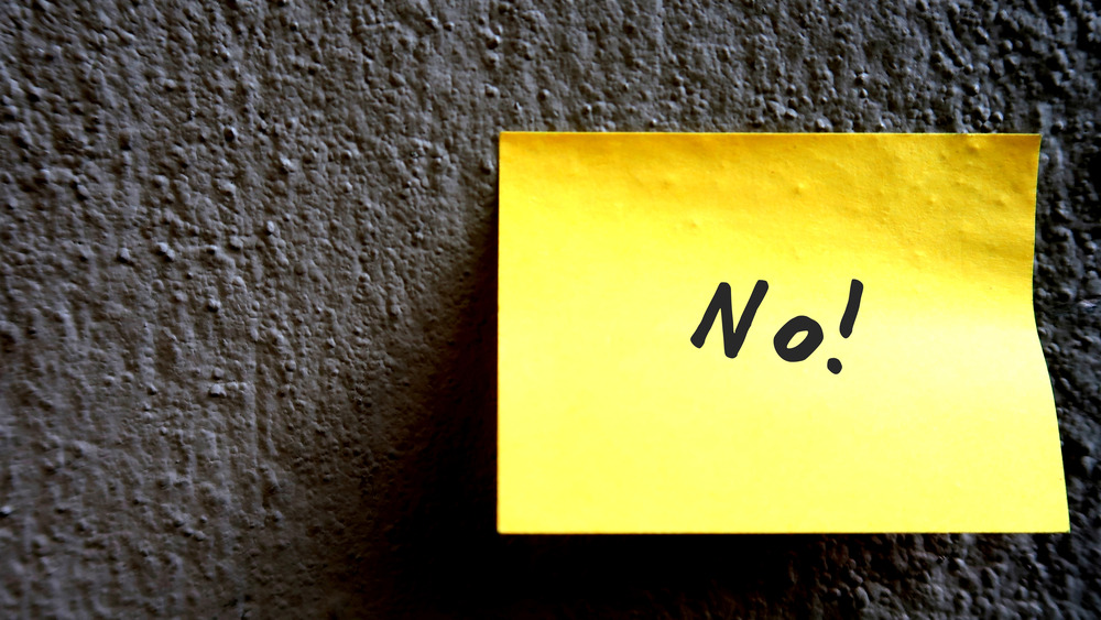 Post-it "no"