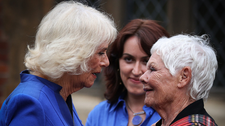 Queen Camilla and Dame Judy Dench 