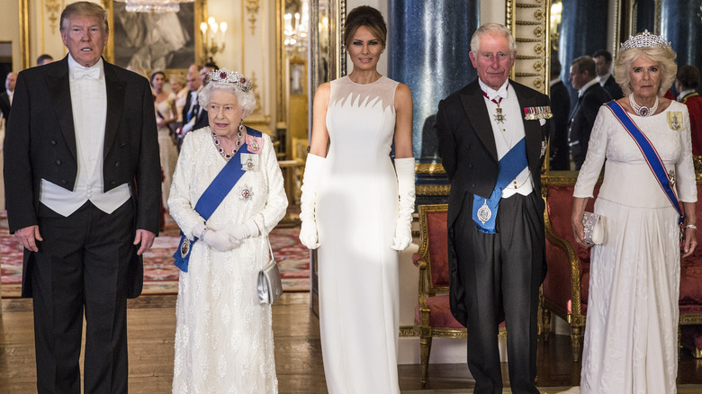 Camilla with the Trumps 