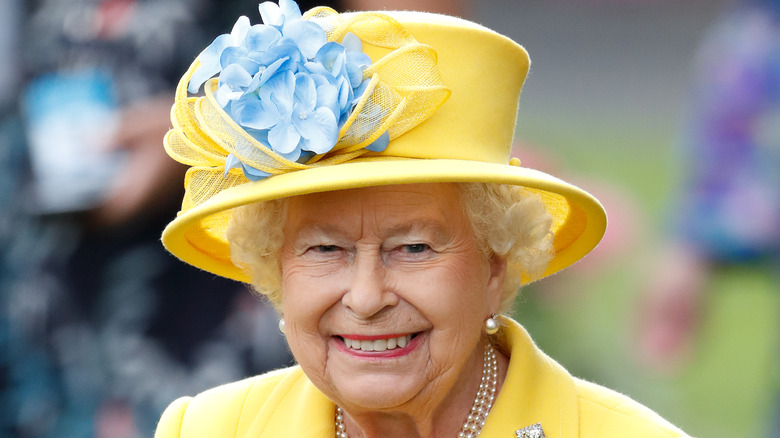 Queen Elizabeth smiling