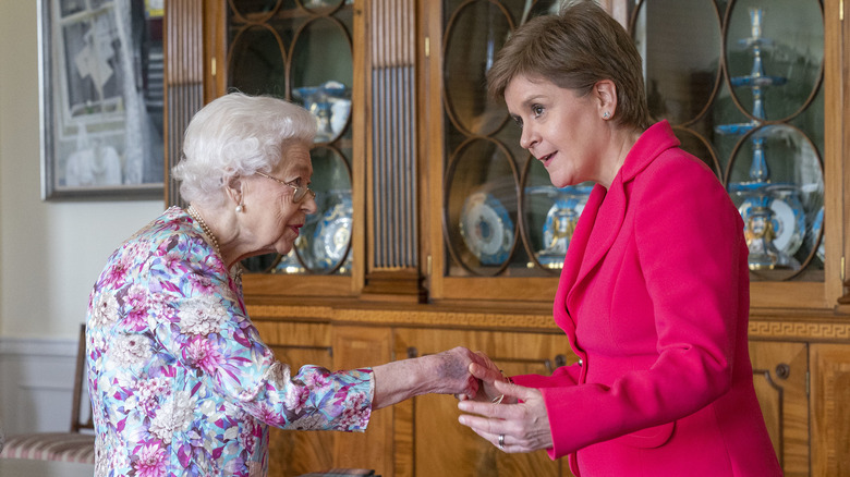 Queen Elizabeth and Minister of Scotland 