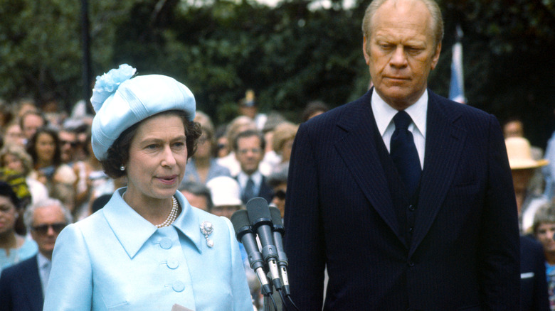 Queen Elizabeth II with President Gerald Ford at the White House (1976)