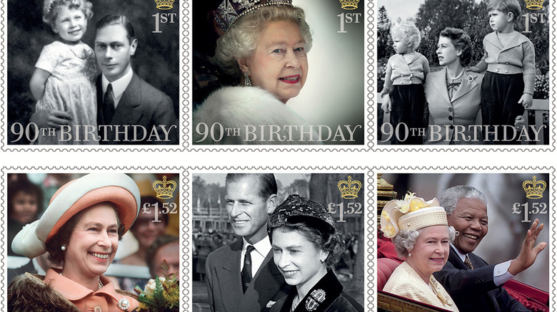 Stamps issued to mark Queen Elizabeth II's 90th birthday