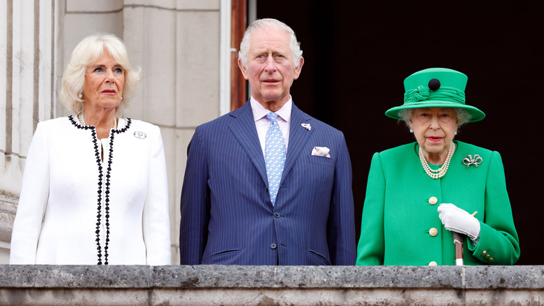 The future king with wife and mother