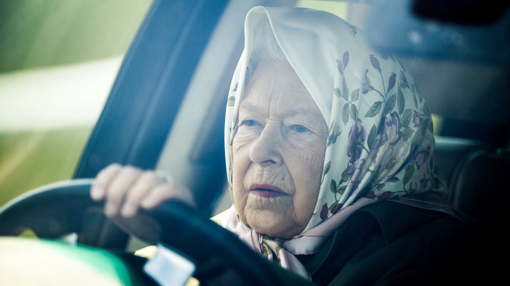 Queen Elizabeth driving