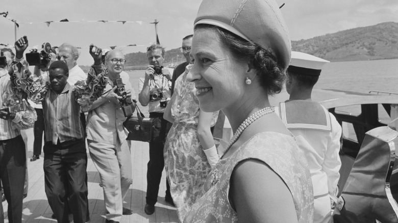 Queen Elizabeth visits the Caribbean in 1966
