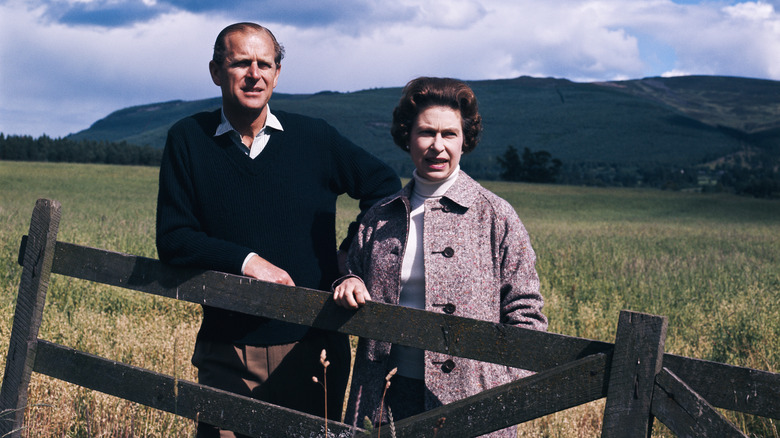 Queen Elizabeth and Prince Philip in Balmoral
